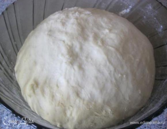 Оставить на 1-1.5 часа, в теплом месте.
Тесто должно увеличиться в два раза)