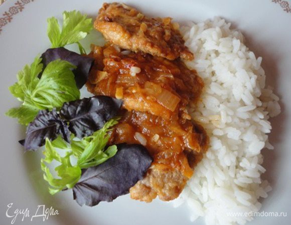 5.	Подавать с рисом и зеленью