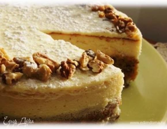 Готовый чизкейк охладить не менее 4-х часов. Украсить по желанию (у меня грецкие орехи). Приятного аппетита!!!