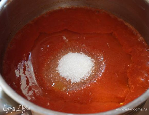 Добавляем масло и сахар.