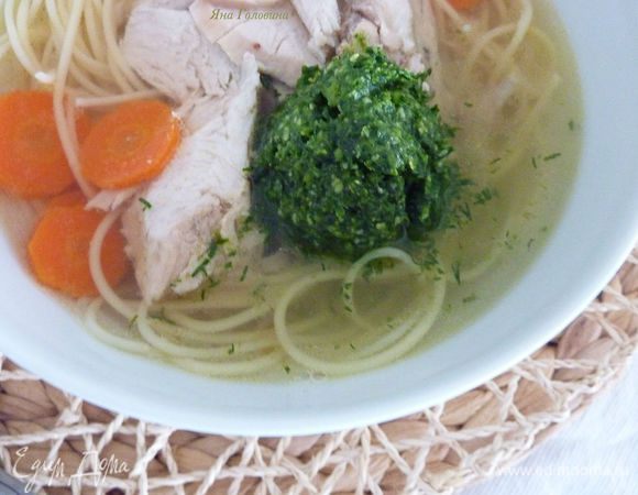 Очень вкусный супчик - Куриный суп с лапшой на новый лад от Катерина_Н 

http://www.edimdoma.ru/retsepty/64587-kurinyy-sup-s-lapshoy-na-novyy-lad

Очень нам полюбился такой вариант, великолепная идея!