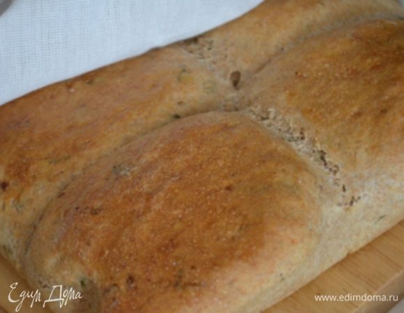 Выпекаем 35 минут при 180 гр, готовый хлеб прикрыть х/б полотенцем и дать остыть!