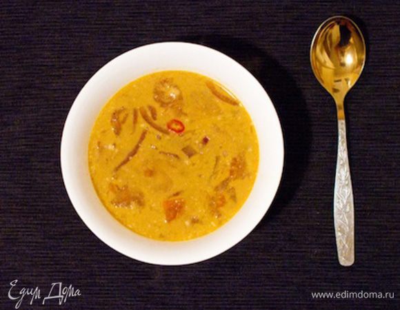 Вот и все. Экзотический азиатский супчик готов, можно подавать к столу. Приятного аппетита!