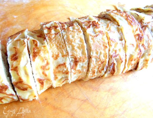 Нарезать лучше не очень тонко, а в 1,5-2 см шириной!