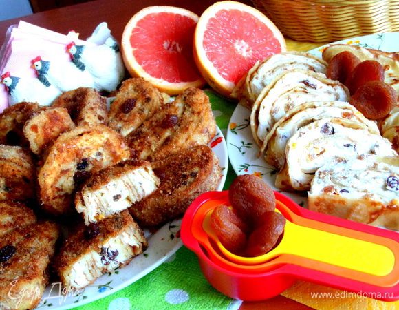 Очень вкусно с чаем, какао или просто таскать как пирожки)))