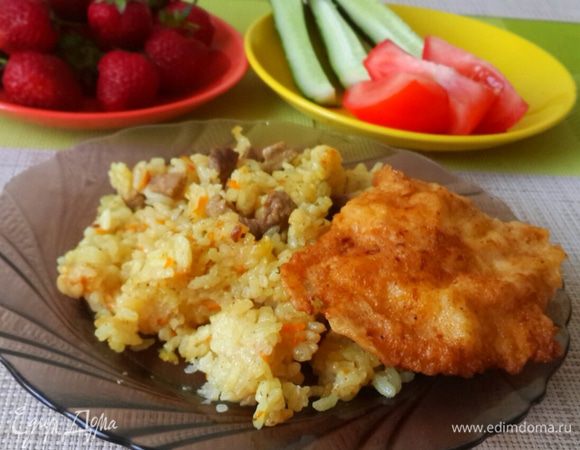 И вот наггетсы готовы))) Всех к столу  приглашаем!!! А про рис потом напишу.