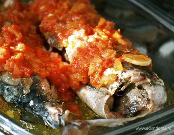 И во-вторых, Скумбрия в укропно-томатном соусе http://www.edimdoma.ru/retsepty/52478-skumbriya-v-ukropno-tomatnom-souse от Анны.
Приготовленная таким образом скумбрия получается очень ароматной! Готовила это блюдо уже очень много раз! Вкусно как в теплом, так и в охлажденном виде! Томатный соус очень гармонично дополняет эту рыбку!... 