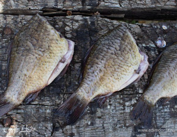 Потом потрошили (обычно я оставляю головы, но в этот раз по просьбе большинства от голов мы избавились на этом этапе)