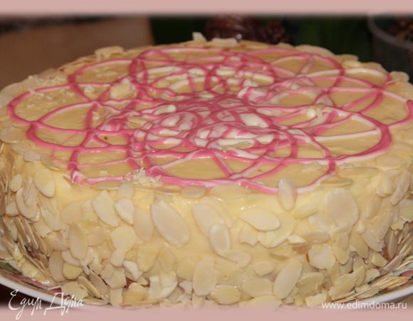 Ну, а это торт, который так меня вдохновил! Это я сама пекла, фото в разрезе нет, но его можно увидеть в рецепте Даны. Будьте счастливы! 