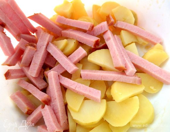 Высыпать в чашу для смешивания.