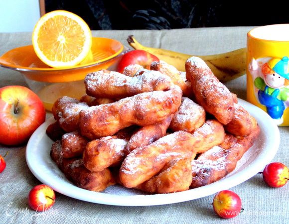 Посыпаем теперь пудрой. У меня получилось 27 штучек,но это зависит от их размера!