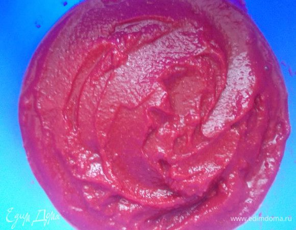 Выкладываем наше сорбе в емкость и отправляем в морозилку.