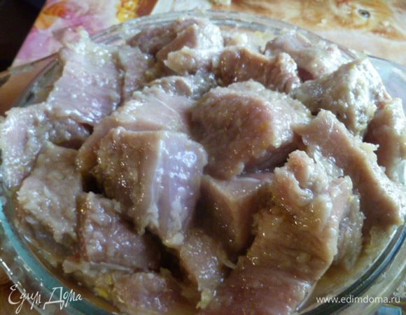 За час до приготовления шашлыка, вынимаем мясо из холодильника, хорошо очищаем от лука( это не сложно).
Солим по вкусу и вливаем в мясо растительное масло. Хорошо руками вминаем растительное масло в мясо так, как мы замешиваем тесто. Пяти минут вполне хватит...