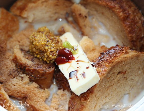 Добавляем сливочное масло, горчицу и бальзамический уксус