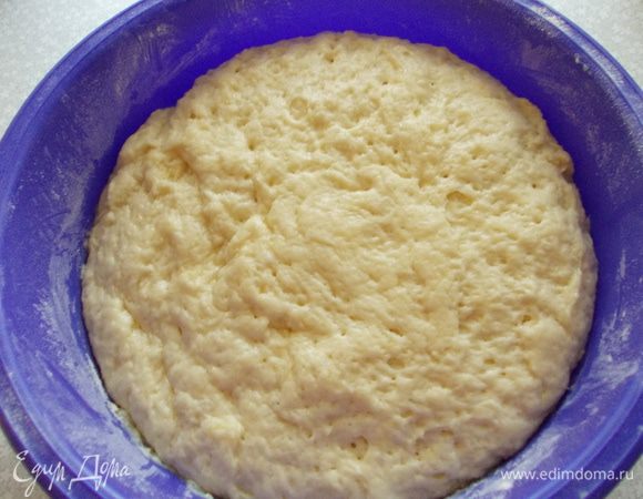 Тесто должно увеличиться в объеме, в два раза.