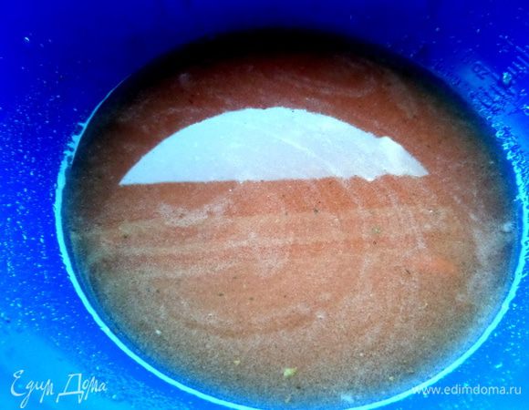 Вот такой бледно-розовый сок отжался!