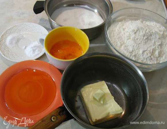 Подготовить все ингредиенты для теста. 