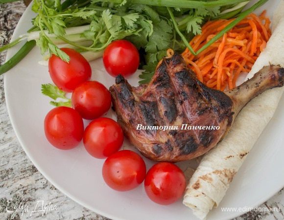 Либо готовить на решетке над углями ...