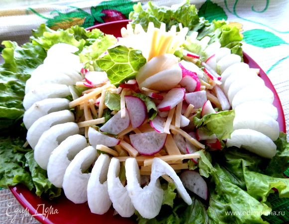 Украшаем спиральками дайкона (потом я его всё-таки нарезала!)