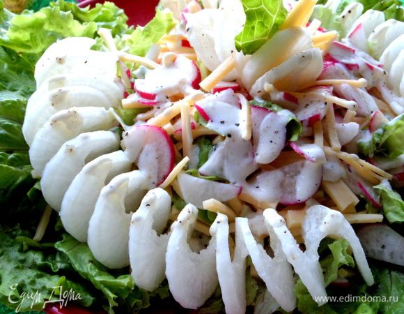 Дайкон с заправкой отдельно тоже вкусно погрызть)))