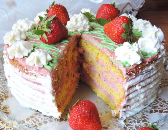 А вот и наш торт в разрезе!