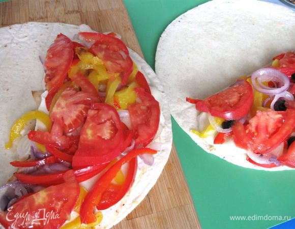 Так же поступить с другой лепешкой.