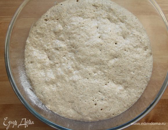 Тесто через 2 часа...