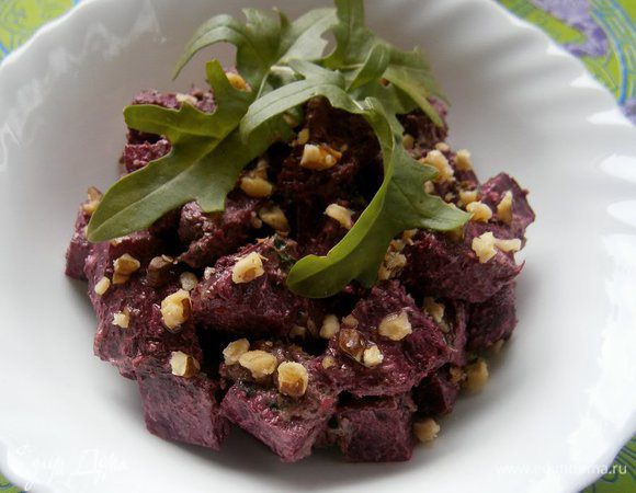 Подавать, украсив рублеными орехами и листочками рукколы.
ПРИЯТНОГО АППЕТИТА!!!