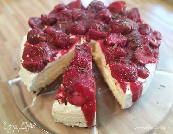 Нежнейший кремовый чизкейк готов!!! Процесс выпечки доставил мне большое удовольствие))). Разрезайте смоченным в воде ножом и наслаждайтесь!