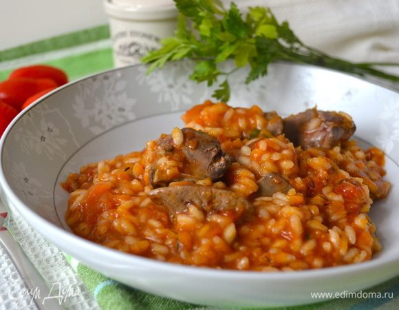 Перед тем как подать на стол, посыпать нарезанной петрушкой. 
Buon appetito! )))