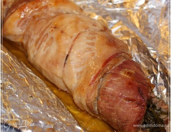 И стояло оно в духовке при ста восьмидесяти градусах … часа два с половиной. 
Думаете, сгорело? Ничего вам подобного!!! Вот что получилось!!!
