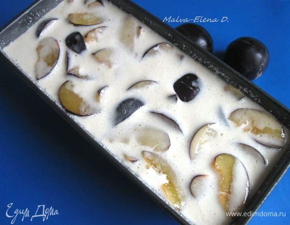 Залить тестом.