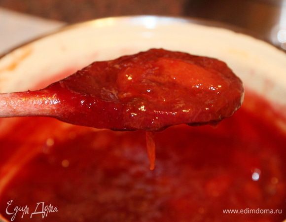 Таким по консистенции был горячий конфитюр,