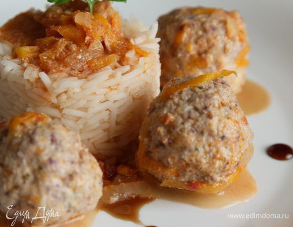 Фрикадельки готовы. Я люблю с рисом. Легко, сытно, вкусно... Смачного!