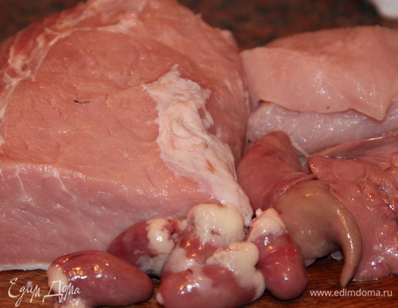 Мясо моем и обсушиваем.