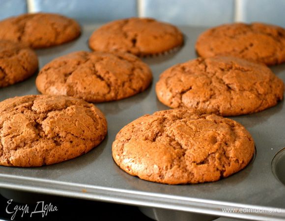 Кексики вот так хорошо поднялись! ))) У меня получилось 9 кексиков из 500 г мороженого.