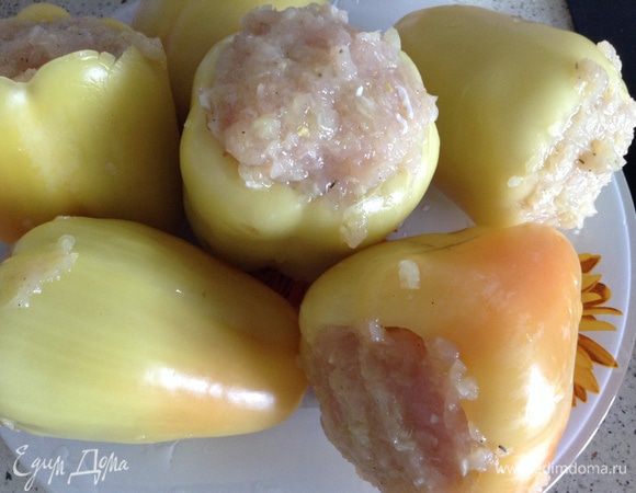 Фаршируем перцы.