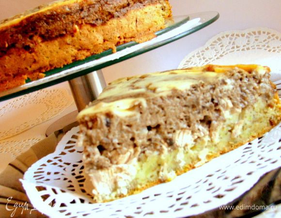 Пирог получается нежный, пористый, верхний слой-суфле!