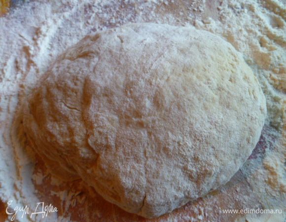 Замесить мягкое тесто, завернуть его в пищевую пленку и на 1 час в холод