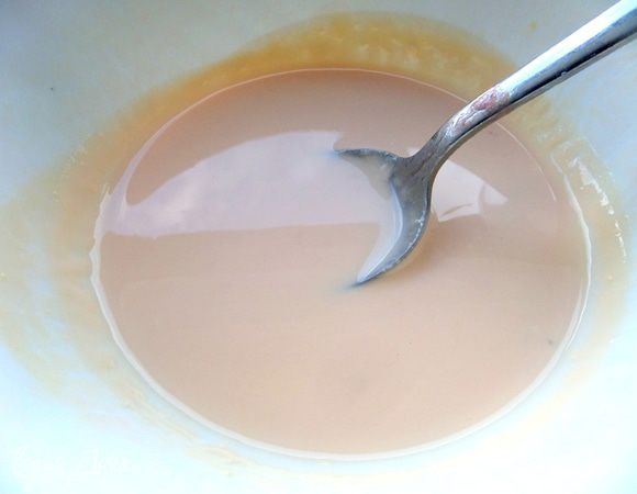 Вот столько у меня осталось от начинки в тарт.