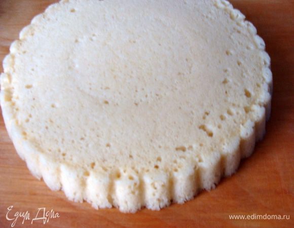 Вынуть и остудить. 
 Ингредиенты даю на 1 корж, я использовала два таких, каждый разрезав пополам.