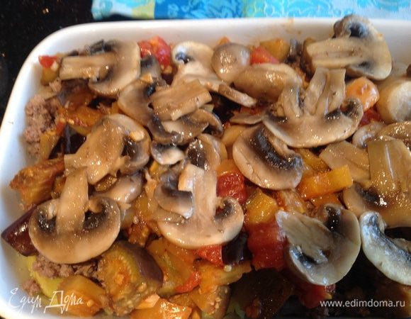 овощи и грибы.