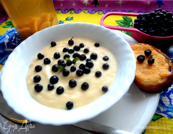 Подаём с уже остывшим десертом как дополнение)))