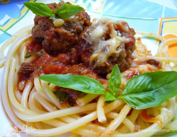 Подавать со спагетти. 
Приятного аппетита! 
