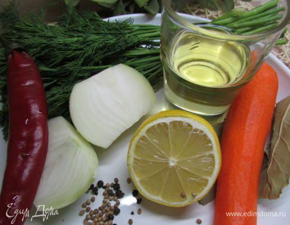 Подготовить овощи и приправы.