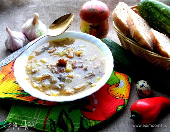 Мы очень любим грибной суп,присоединяйтесь и ВЫ)))