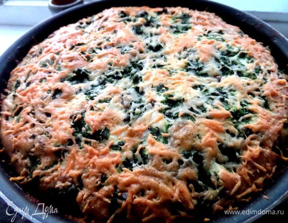 И ставим снова в духовку,пока верх не зарумянится. Всего он у меня провёл в печке 40 минут.