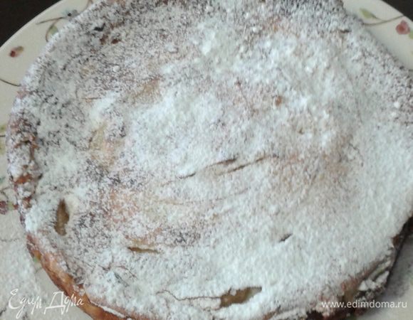 Достаем, даем немного остыть  и сверху посыпаем  сахарной пудрой.
Приятного чаепития!