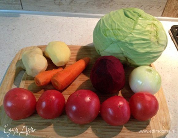 Подготовьте овощи.