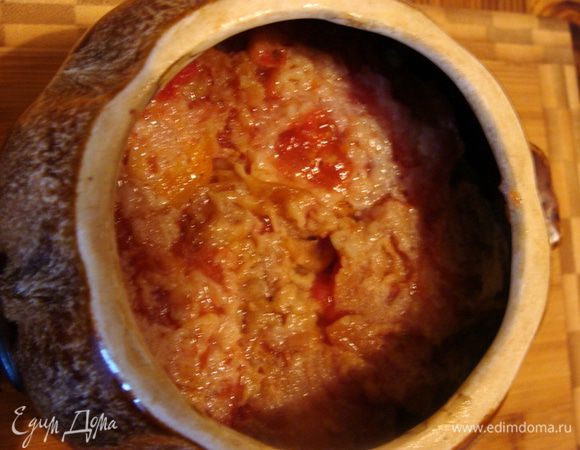 Дальше опять баклажаны и сверху слой помидор.